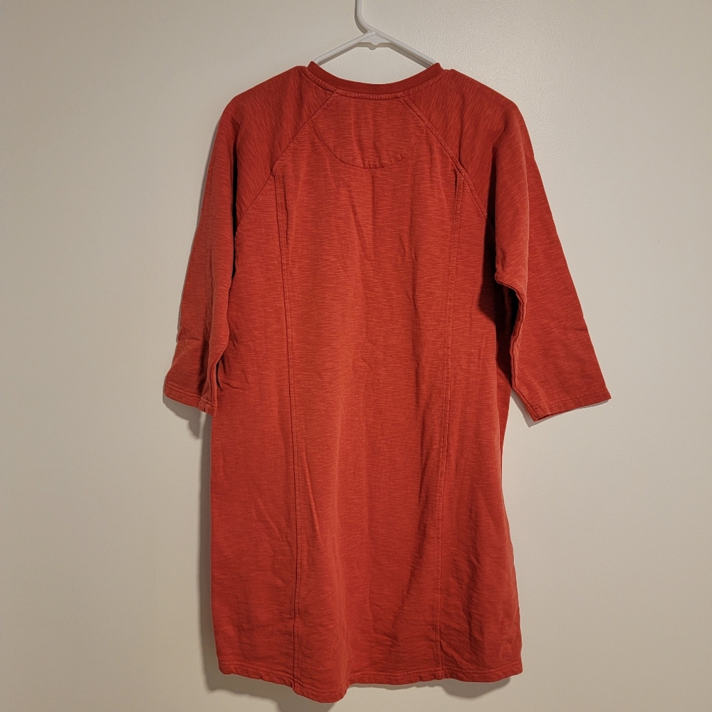 Orvis 100% Cotton 3/4 Sleeve Dress Medium - Picture 2 of 3